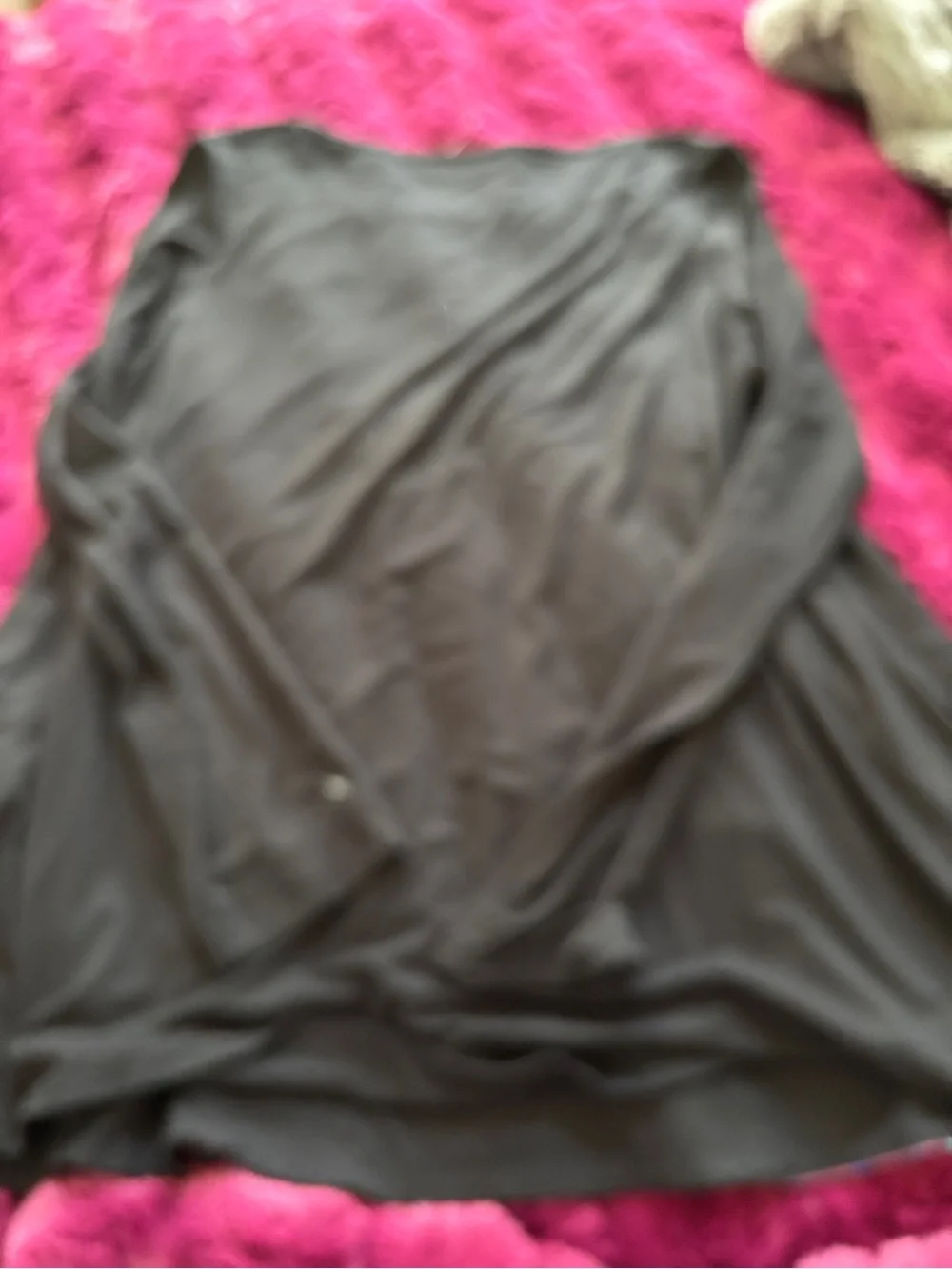 Tekbika by alembika size 1 Black Long Sleeve swing top Geo Patches never worn - Picture 7 of 7
